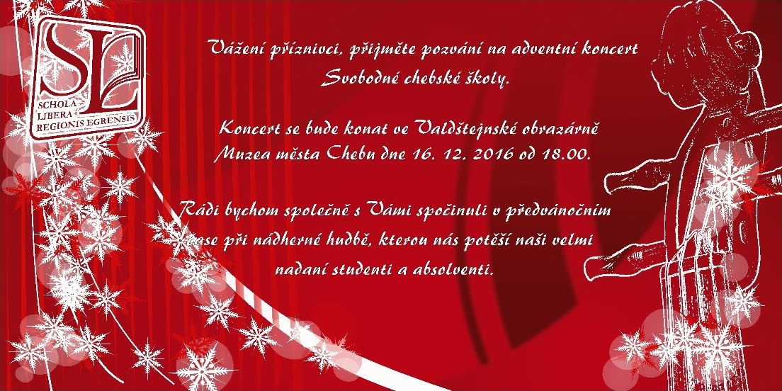 Vánoční koncert Svobodné chebské školy Vánoční koncert Svobodné chebské školy